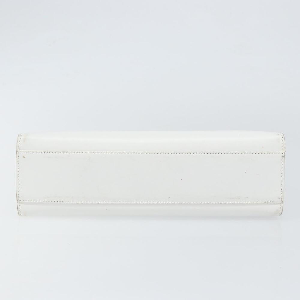 GUCCI Hand Bag Leather White Gold 001 2122 1773 Auth 146899 - Picture 5 of 16